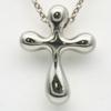 Used TIFFANY&Co. Necklace Small Cross Silver925 2.7g Silver El Saperetti