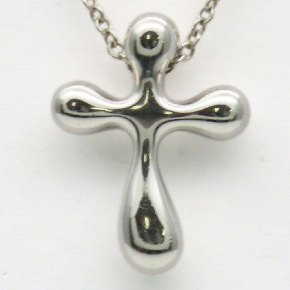 Used TIFFANY&Co. Necklace Small Cross Silver925 2.7g Silver El Saperetti
