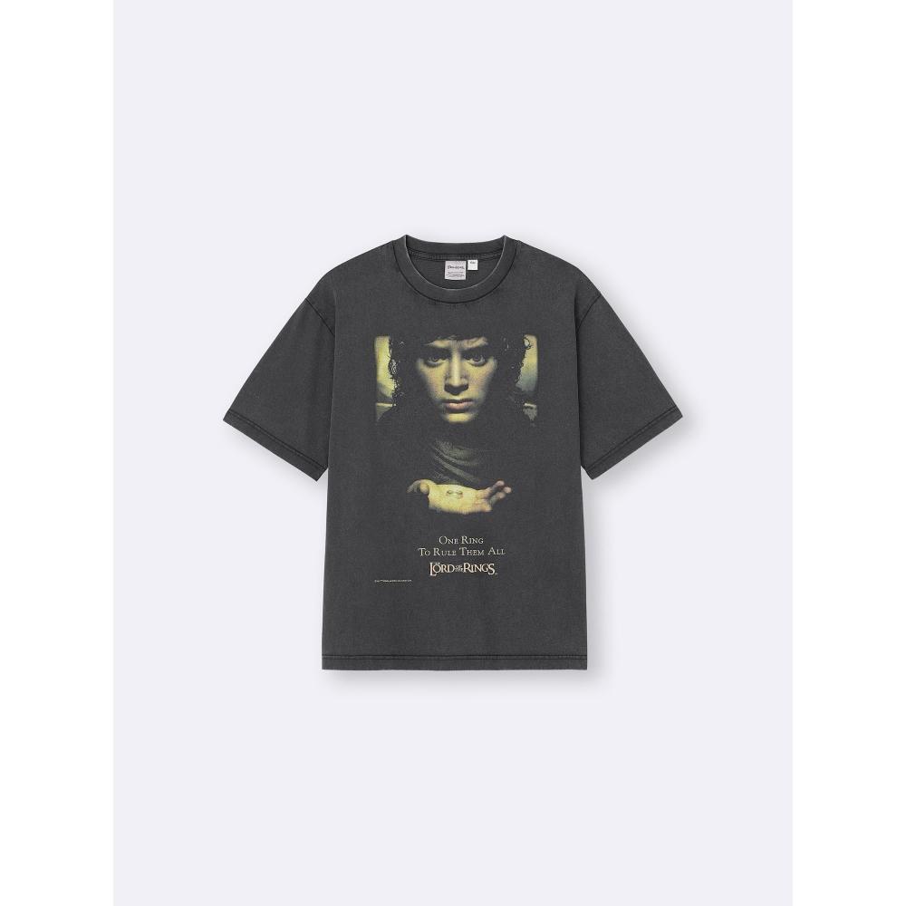 Gu By Uniqlo Washed Graphic T The Lord Of The Rings
