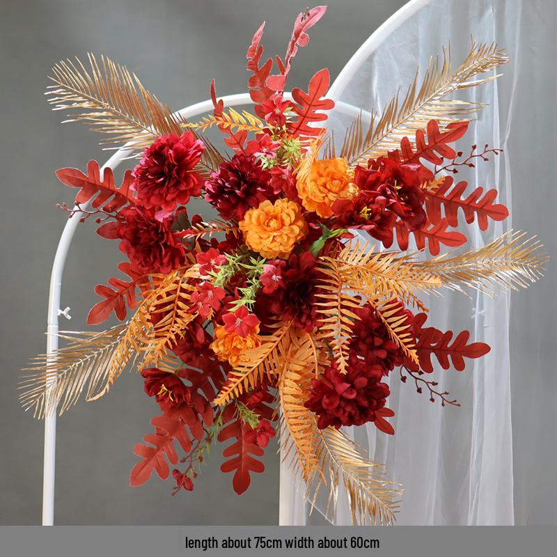 Car Delivery Ceremony Floral Arrangement: Flower Ball Scene Decor with Artificial Flowers for In-Store Display and Soft Decoration