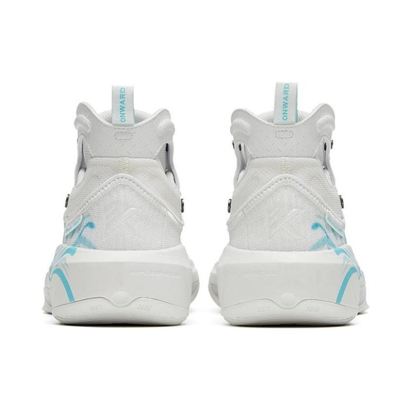 Anta KT8 Wave High Top Basketball Shoes Mens White Blue 112321101-7