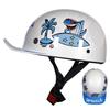Kinder Fahrradhelm Halbschale Sicherheitskappe Skateboarden Radfahren Mit Retro Baseballkappen-Stil