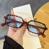 Fashion Retro Rectangle Small Frame Sunglasses For Men And Women Unisex Brown UV Protective Shades