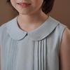 Hacikis Girls' Summer Cool Blue Vest Midi Dress