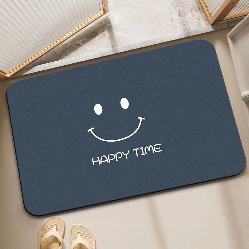 

Современный простой коврик для ванной двери, грязезащитный и нескользящий, бытовой коврик для ванной из диатомовой грязи, быстросохнущий и хорошо впитывающий влагу 50*80cm