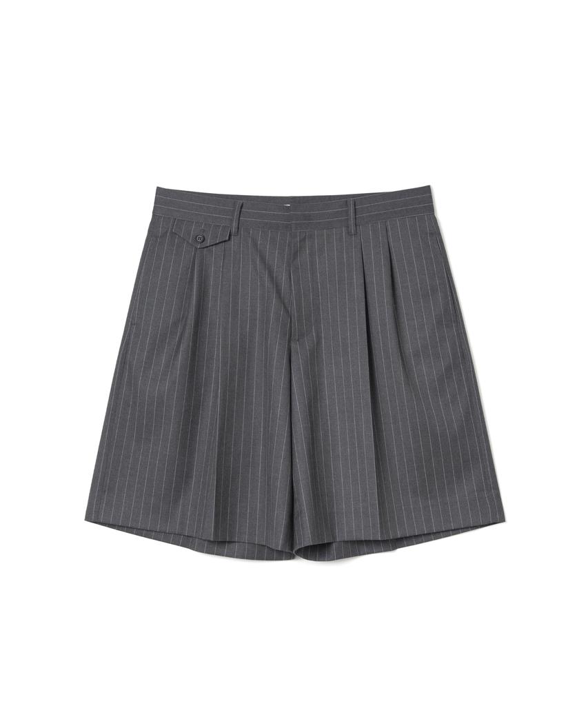 NOCLE Asher Stripe Half Slacks Gray