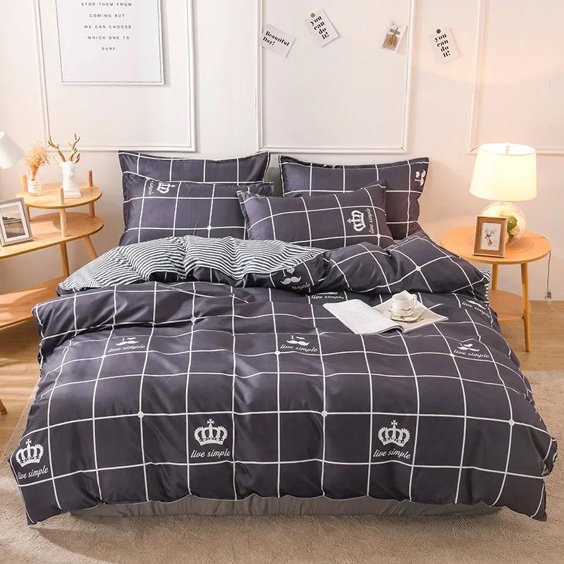 Blue Dinosaurs Soft Duvet Cover Quen Children Kids Carton Warm Comforter Covers Sets for Young Boys Soft Lovely Animals Patern Beding Set Home Decor