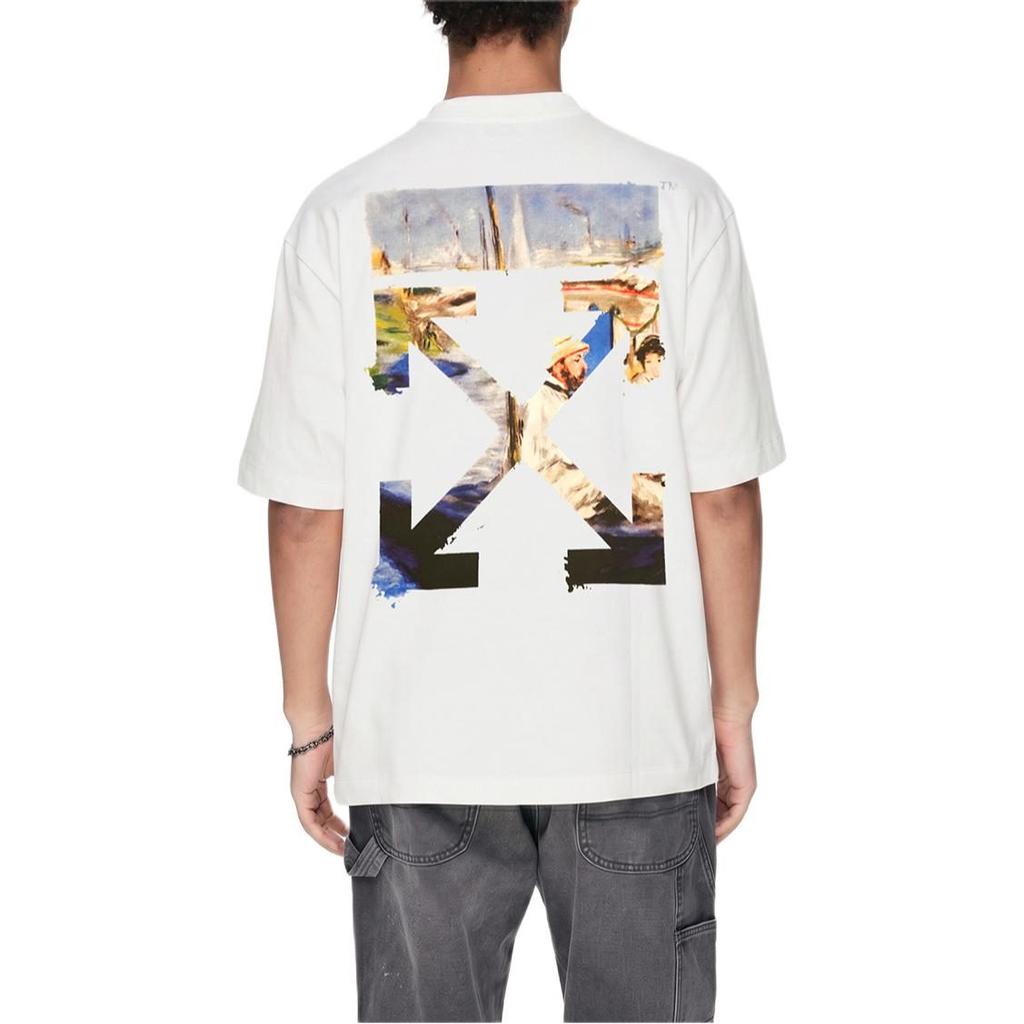 OFF WHITE T Shirt Loose Fit Men's White OMAA038R191850120288