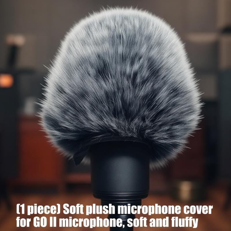 Professional Flocking Foam Mics Windscreen Perfect Fit For GO II Mics Wind Muff Enhances Sound Quality Suitable For Studio