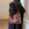 Premium tote bag large capacity casual tote women's bag autumn and winter new commuting lazy wind single shoulder armpit big bag