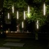 LED Meteor Lights 8 pcs 30 cm Cool White 192 LEDs