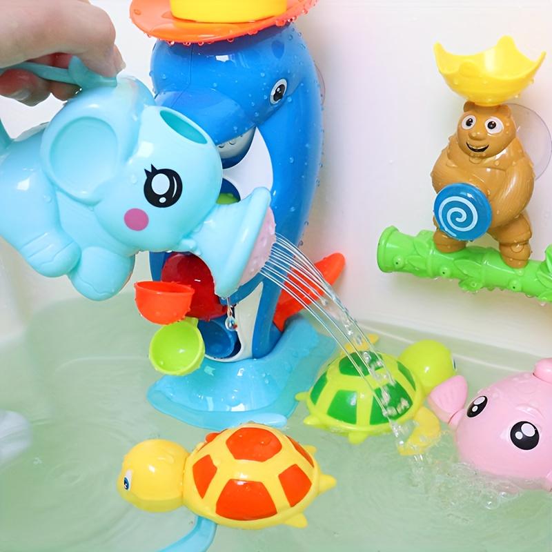 Elephant Design Baby Bath Rinse Cup, Newborn Bath Toy & Shower Head, Fun Water Play Supplies for Baby Bathing