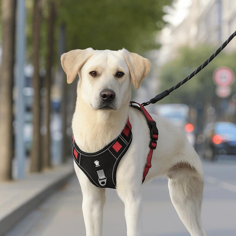 Multi-Point Adjustment Anti-Pull Dog Harness Reflective Dog Leash Dog Chest Strap  Daily Walks