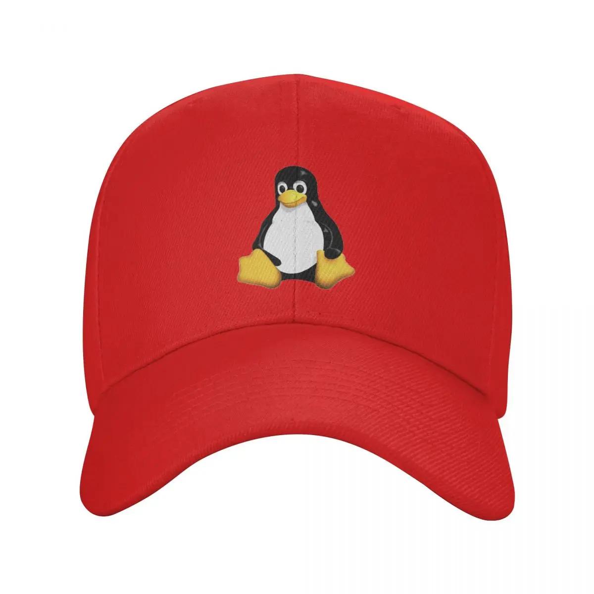 Бейсболка с маскотом Tux Linux Streetwear Пляжная сумка Бренд Унисекс Кепка Кепка для папы Унисекс Кепки Женские