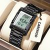 CAREKISO Luxury Brand Men Watch Waterproof LED Week Date Alarm Man Wristwatch Stainless Steel Fashion Electronic Watches For Men