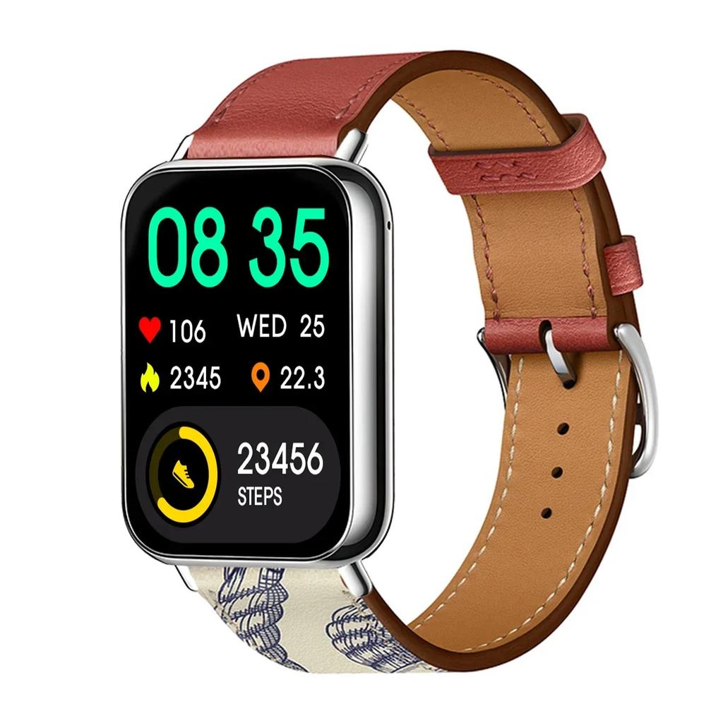 Leather Loop Strap for Redmi Watch 5 Watch 4 Band for Xiaomi Mi 9 Pro Active Wristband Bracelet Mi Band 8 Pro Correa Accessories