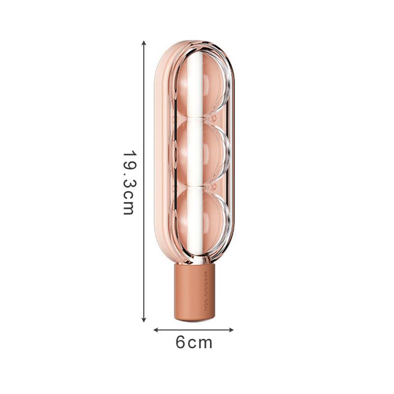 Popsicle Shape Ice Cream Mold with Straw Cold Drinking Ice Ball Make Mould DIY Fruit Juice Ice Popsicle Mold Ice Cube Maker Tool