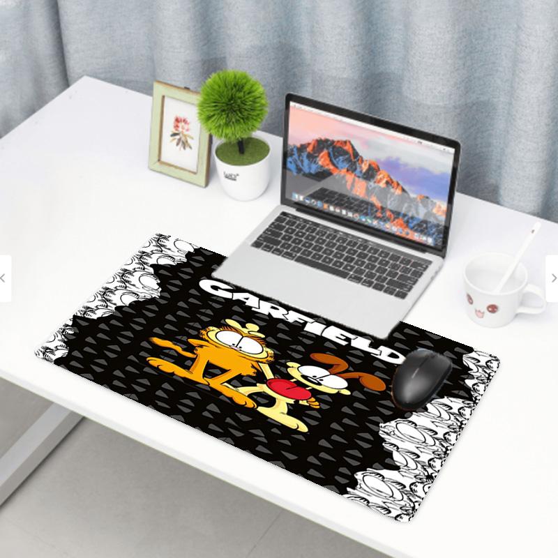 Garfield Print Mouse Pad, Anti‑Slip Desktop Keyboard Mat, for PC Laptop Gaming Working Daily Use, Cool Festival Surprise Gift