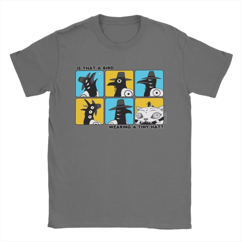 Is That A Bird Wearing A Tiny Hat Kpop Demon Hunters Cotton T Shirt Men's Summer Women T-Shirt O Neck Hippie Shirt Oversize Tops