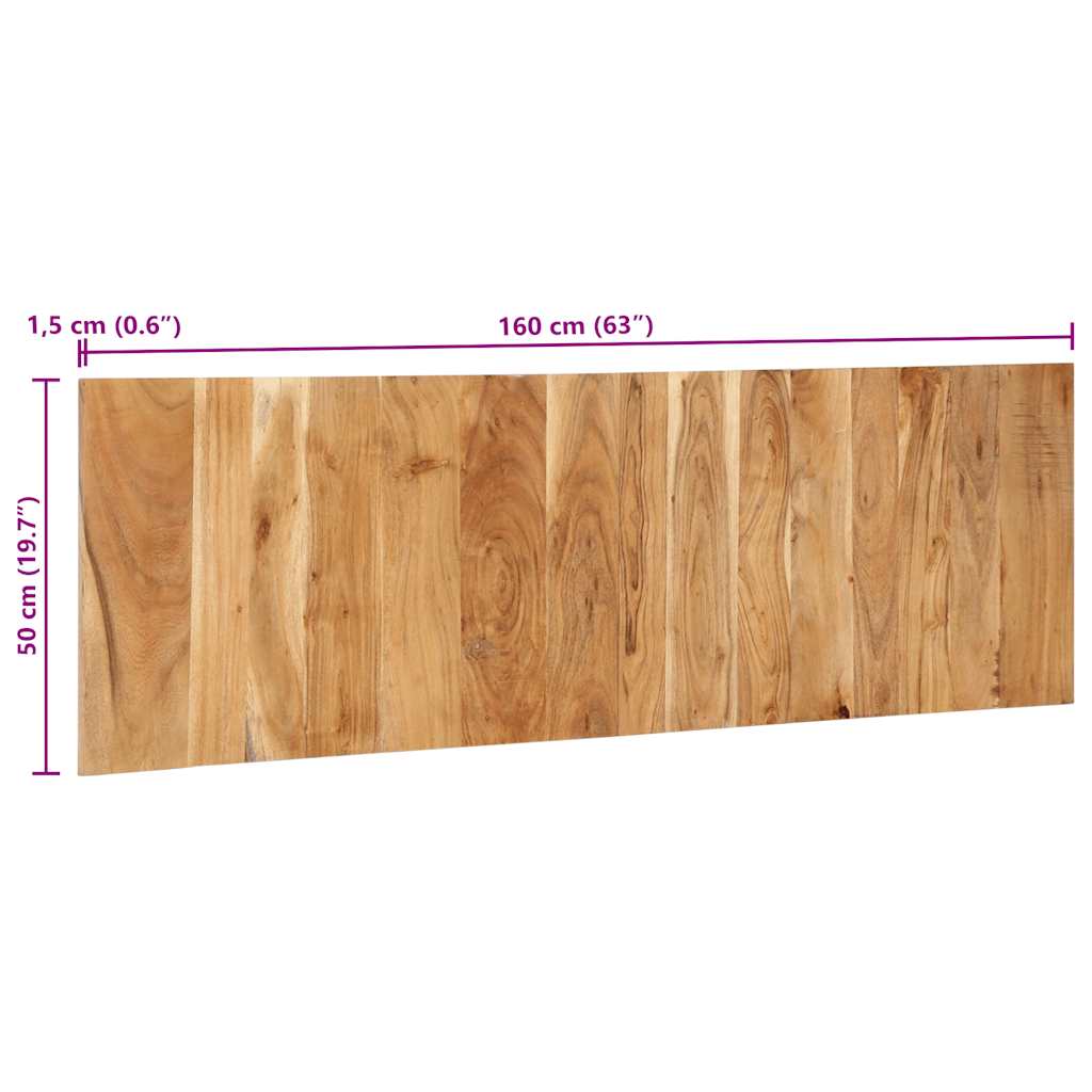 Headboard 160 cm Solid Acacia Wood