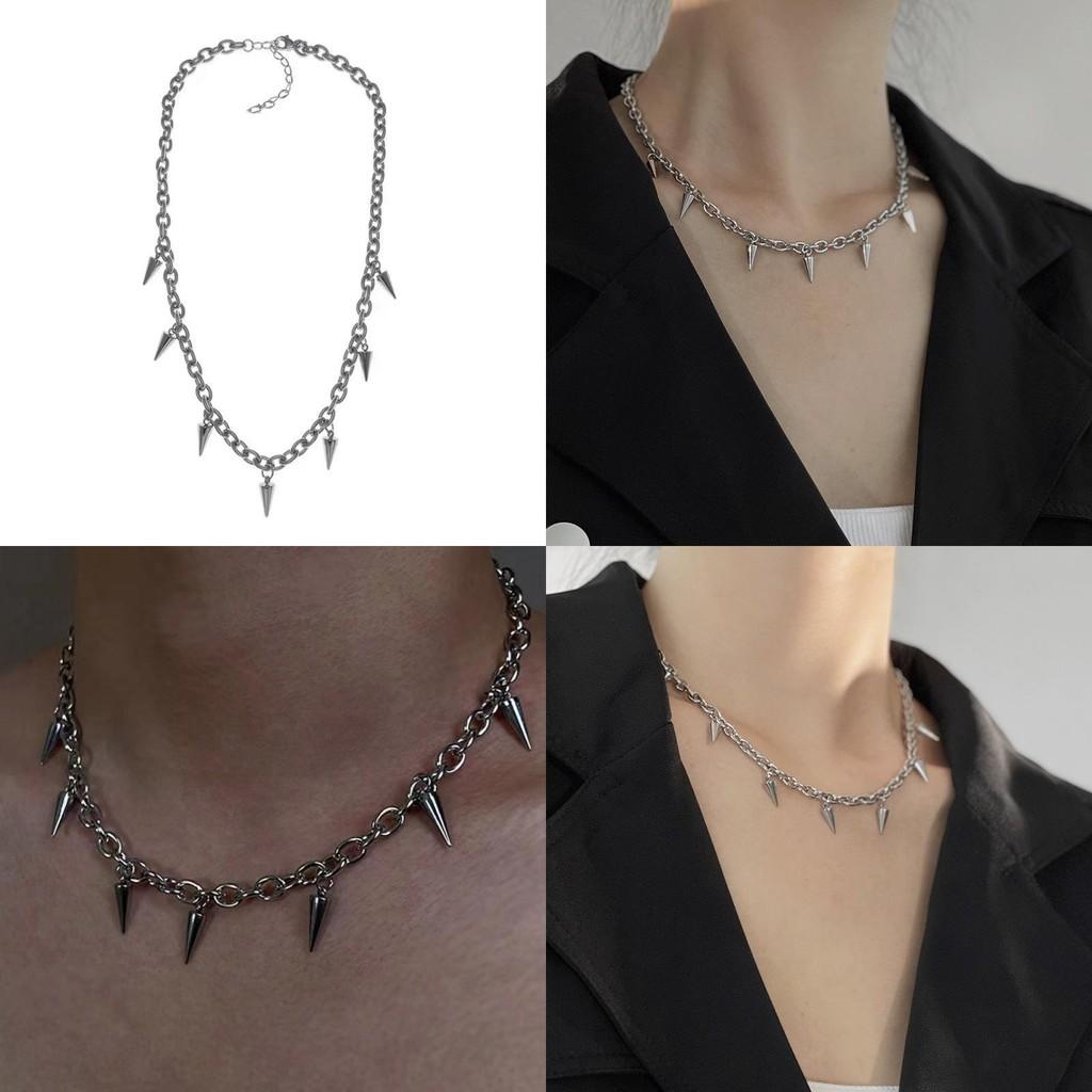 Versatile Punk Spike Choker Necklace For Men And Women Unique Fashion Statement Jewelry