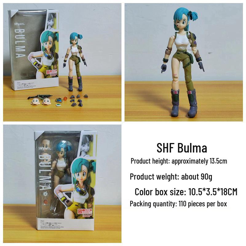 Dragon Ball SHF Bulma Articulated Action Figure - Beginning of the Adventure Series 13.5 cm