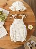 Korean Style Floral Strappy Romper: Cute Summer Outfit for Babies & Toddlers