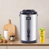 Isolierter Getränkespender aus Edelstahl mit Hahn - 12L/3.17Gal Große Kapazität Heiß- & Kaltgetränkespender für Kaffee, Tee