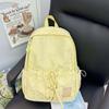 Schoolbag Korean Version Ins Small Fresh and Sweet Backpack Women's Large Capacity Simple and Versatile Student Schoolbag Fashionable Casual Backpack