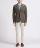 PANICALE Ivory Brushed Cotton Slim Fit Pants