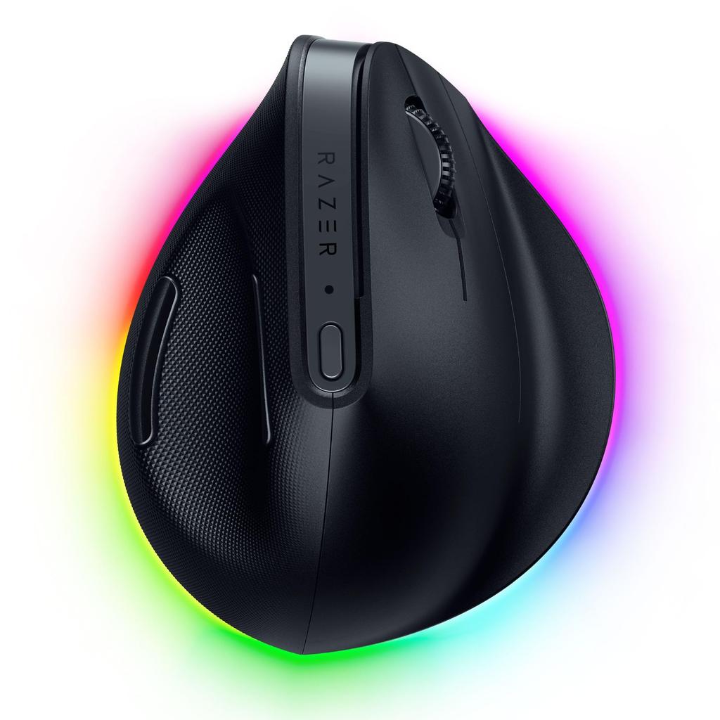 Razer Pro Click V2 Vertical Edition Ergonomic Wireless AI Prompt Master for Faster Battery Ergonomic Rotation to Reduce Wrist Focus Pro 30K Optical