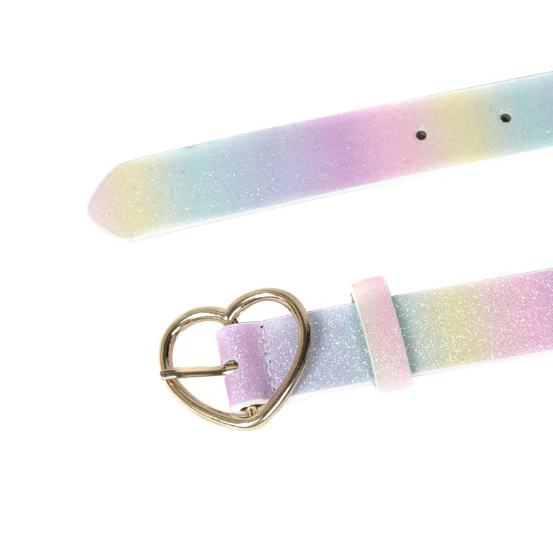 Children's Belt Girl Pink Princess Dress Military Training Girl Belt Dress Jeans Belt