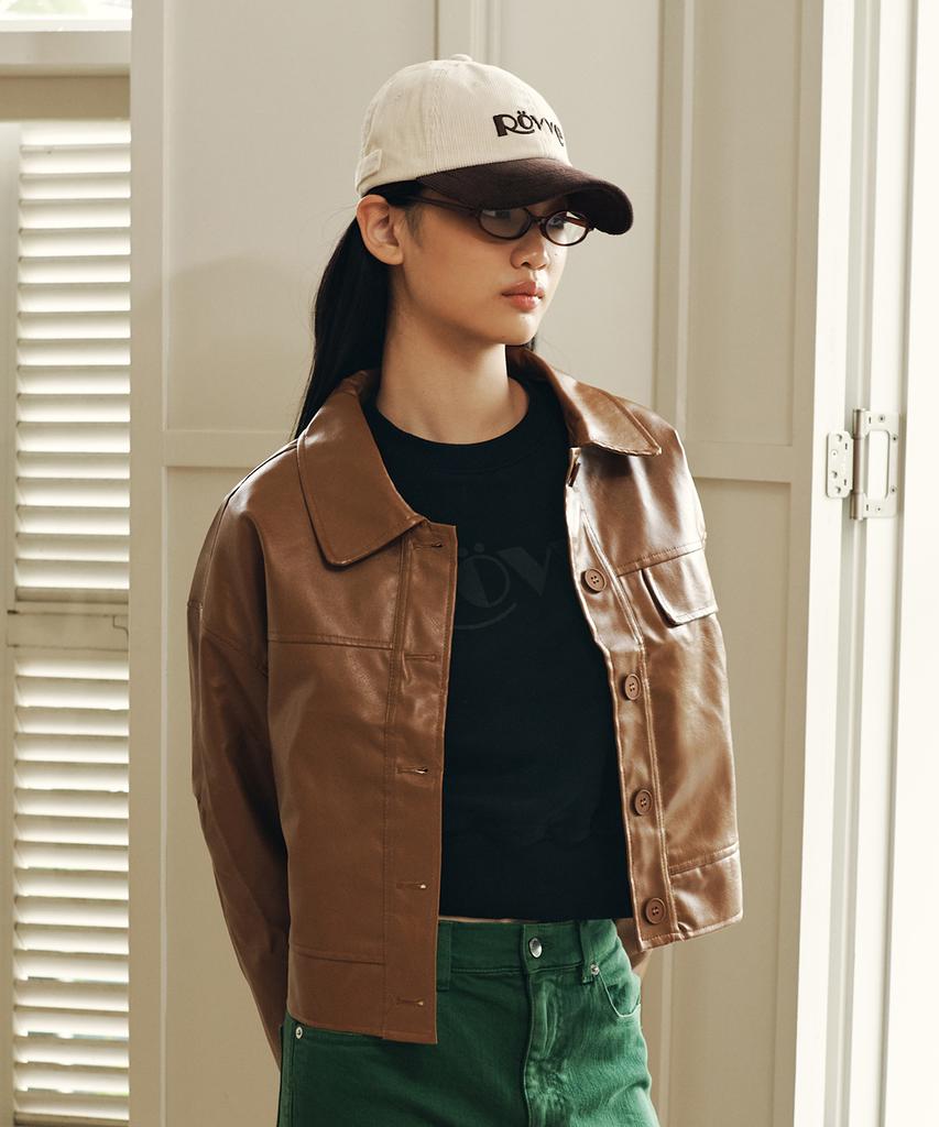 ROVVE Corduroy Color Mix Logo Cap (Cream)