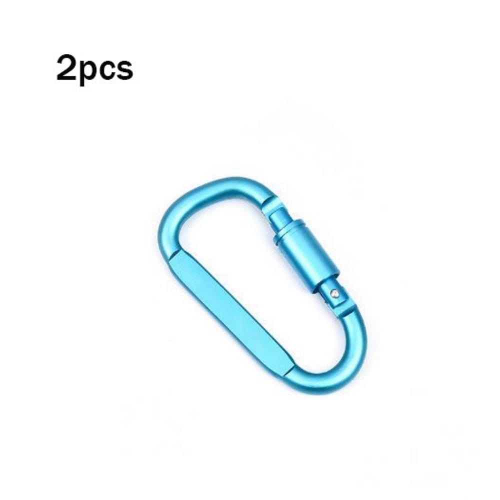 2 ks s pojistkou Venkovní sportovní přezka Hliníková slitina Horolezecké tlačítko Nová bezpečnostní přezka Klíčenka