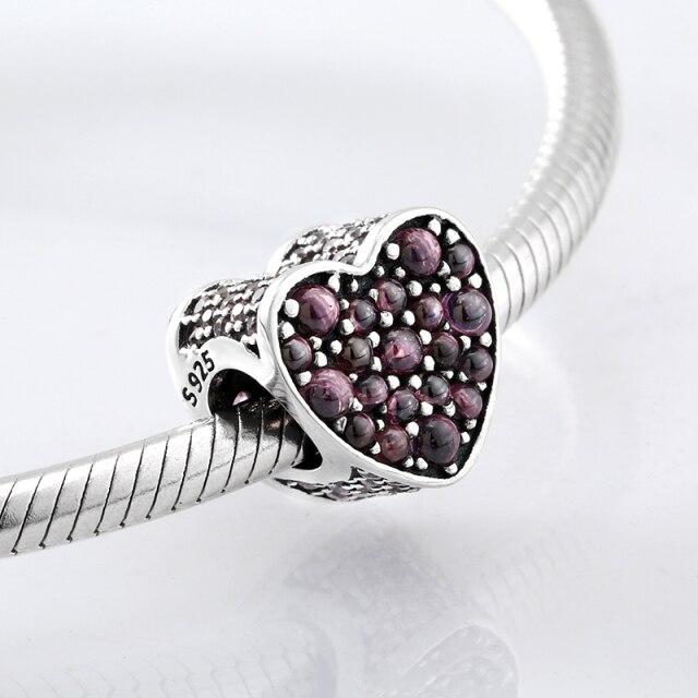 Perles fines en argent sterling 925 de forme ronde La famille est là où l'amour grandit Perles fines à faire soi-même adaptées aux bracelets à breloques originaux Fabrication de bijoux