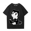 Bendy And The Ink Machine Game Tshirts Cotton Short Sleeve Oneck Female Tshirt Loose Cartoon Graphic Printing T Shirt Unisex