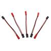 Pachet de 10 Cablu Adaptor Conector Receptor Servo JR Mascul la Mufă Femelă JST 10cm 20AWG pentru Mașină RC, Barcă FPV, LiPo, Mașină RC, Lumină LED, Ventilator de Răcire