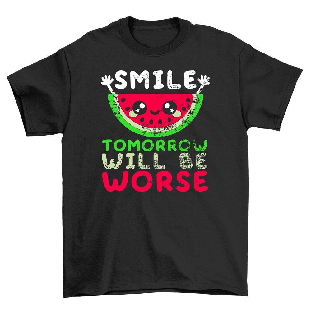 Watermelon Smile Tee: Juicy and Cheery! 100% Cotton, Unisex Printed Design, Ideal