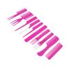 10Pcs Hair Comb Ergonomic Handle Premium ABS Stable Durable Wide Application Styling Comb for Home Hair Salon