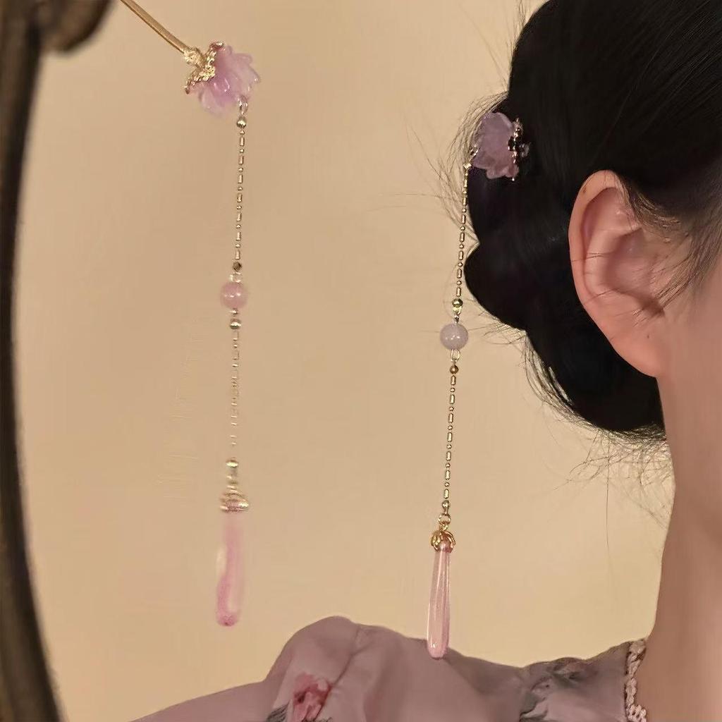 Sandalwood Women's Hairpin: Elegant Modern-Chinese Style Wooden Updo Stick