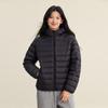 Xuezhongfei Women's Hooded Ribbed Down Jacket