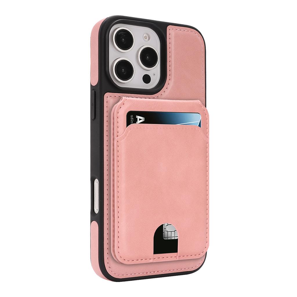 Magnetic Leather Phone Case with Card Holder for iPhone 12 - 17 Series Multi - Functional Stand Shockproof Protective Cover