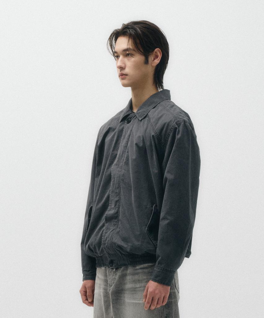 Ecorr Cotton Harrington Blouson Jacket_Charcoal