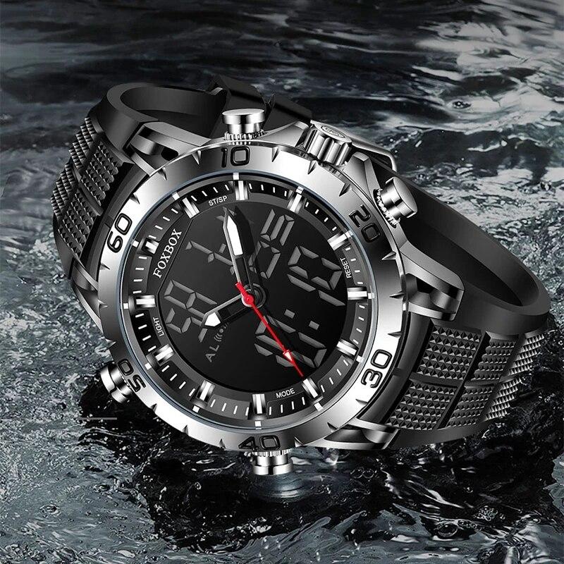 Men Watches Sport Top Brand Luxury Dual Display Quartz Watch Men Military Waterproof Clock Digital Electronic Watch Man