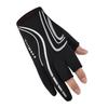 Spring and summer ice silk sunscreen men's gloves leak three fingers fishing breathable high elastic gloves outdoor riding driving gloves