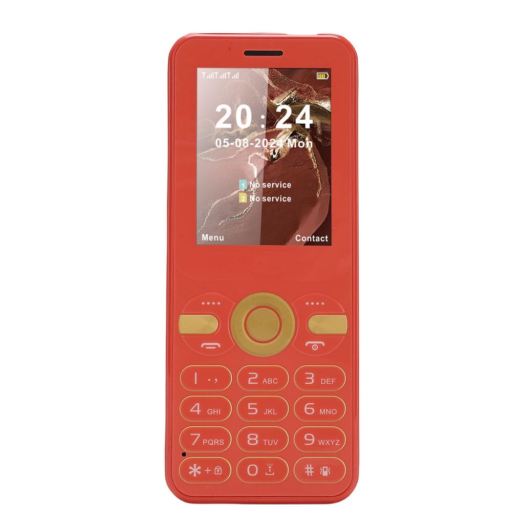 2G Telefon Ultra Slim 2,4 Zoll Farbdisplay Dual-SIM Dual Standby Seniorenhandy mit Taschenlampe Große Lautstärke