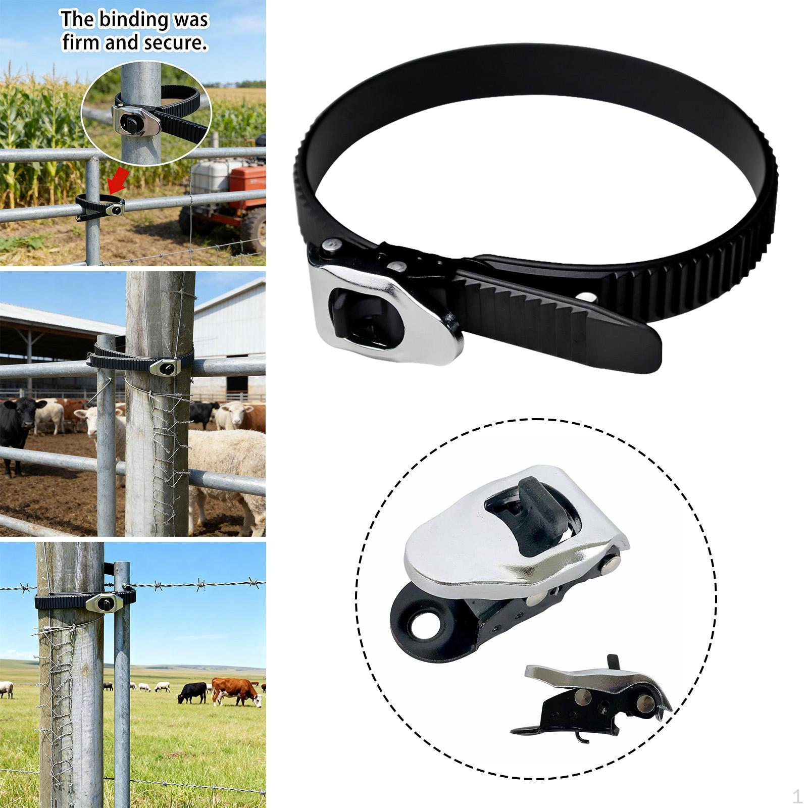 

Cable Ties with Ratchet And Buckle Mechanism, Adjustable Locking Strap, Strap for Agricultural Use 23.5cm