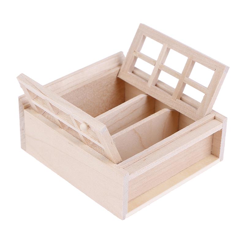 Miniaturi pentru casă de păpuși la scară 1/12 Dulapuri suspendate de perete Model de dulap Accesorii