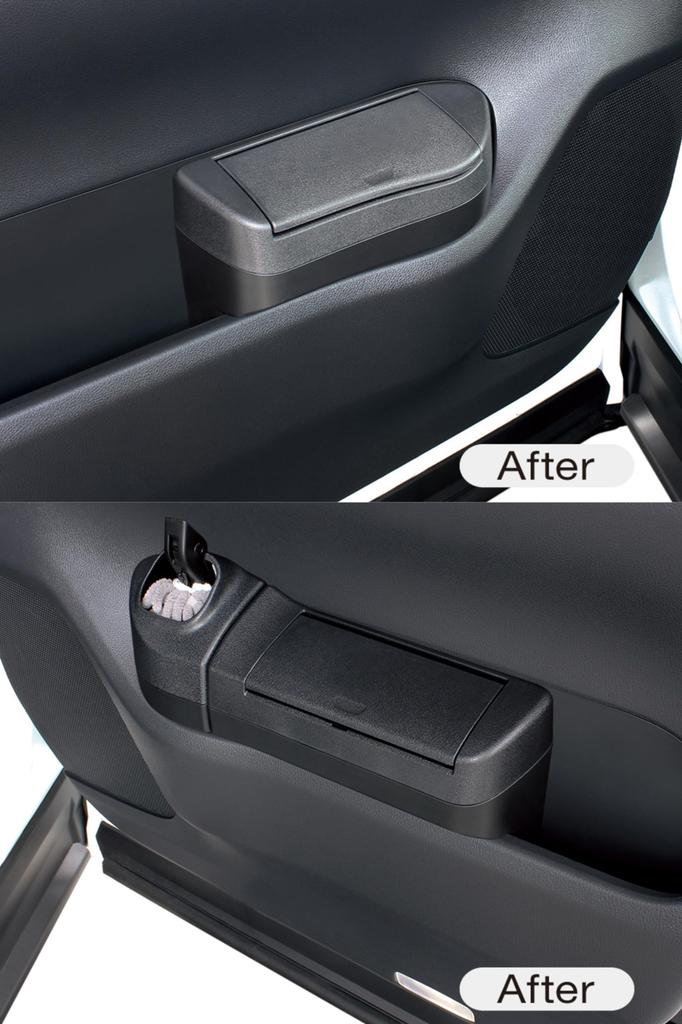 Tsuchiya Yac Trash Can Set for and for 40 Series Alphard and Vellfire Box Trash Can Driver's Passenger's Sides, SY-AV8 SY-AV9, (Side Plus)