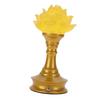 LED Flower Lamp Resin Metal USB Rechargble Buddhistic Lamp Flower Night Light for Display Decoration Faith Supplies